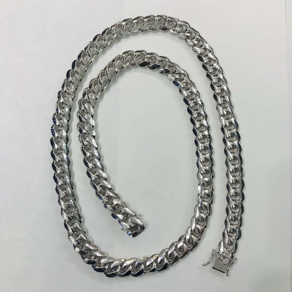 COPY - 925 sterling silver Cuban Miami link chain